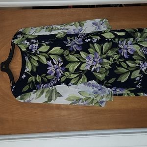 Connected floral navy dress size 12